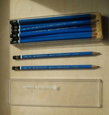10 Staedtler 8H Mars Lumograph Pencils | Unused | Vintage c. 1990s - Image 1 of 4