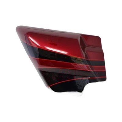 66612-11DFN NEW OEM HARLEY-DAVIDSON CVO LEFT SIDE COVER RIO RED FLTRUSE - Image 1 of 3