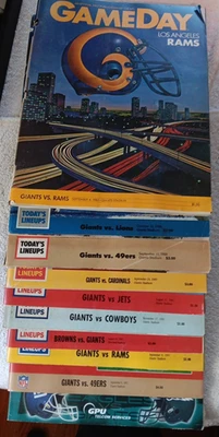 New York Giants Official NFL GameDay Programs 1983-2000 Lot Of 10 Magazines - Image 1 of 4