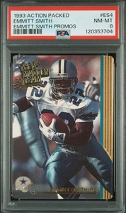 1993 Action Packed — Emmitt Smith — 🐐 TARJETA PROMOCIONAL — PSA 8 — NUEVO (noviembre 2025) - Imagen 1 de 3