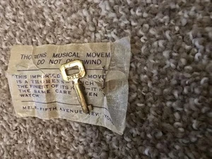 Vintage 1" Mele Jewelry Box *Replacement Key Only. Gold - Picture 1 of 5