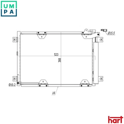 CONDENSER AIR CONDITIONING 606 200 FOR SUZUKI GRAND/VITARA/Open/Off-Road 1.6L - Image 1 of 4