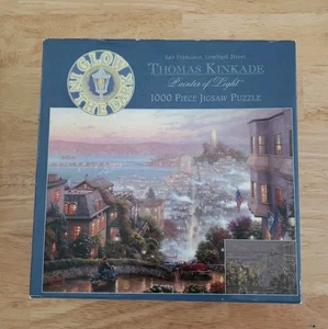 Thomas Kinkade Lomcard Street San Francisco 1000 Pc. Puzzle Glow In The Dark  - Picture 1 of 1