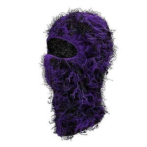 Men Women Winter Distressed Balaclava Knitted Cool Full Face Ski Windproof Ma... - Picture 1 of 5