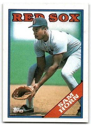 1988 Topps Sam Horn Rookie Boston Red Sox #377 - Image 1 of 2