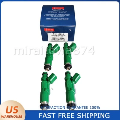 4PCS GENUINE Fuel Injectors for 2001 02 03 04 2005 Toyota Prius 1.5L 23250-21020 - Изображение 1 из 4