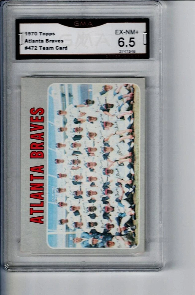 # 472 ATLANTA Braves Team 1970 Topps GMA 6,5 Foto 1 de 1