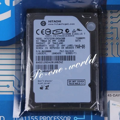 100% OK HTS722012K9A300 HITACHI 120 GB 2.5" 7200 RPM 16 MB SATA Hard Disk HDD - Image 1 of 2
