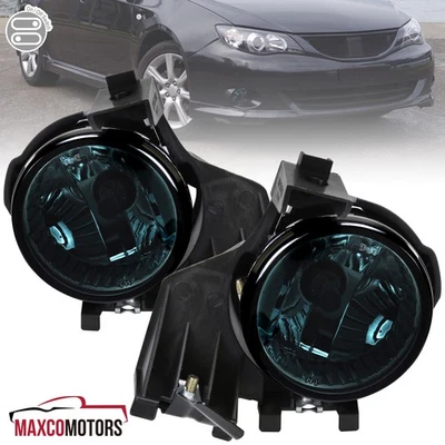 Smoke Fog Lights Fits 2008-2011 Subaru Impreza WRX Driving Bumper Lamps+Switch Foto 1 de 4