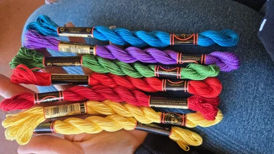 DMC 27 yds Pearl Cotton 5 thread floss 7 skeins - Image 1 of 4