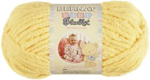 Bernat Baby Blanket Yarn, 3.5 oz, Gauge 6 Super Bulky, Baby Yellow