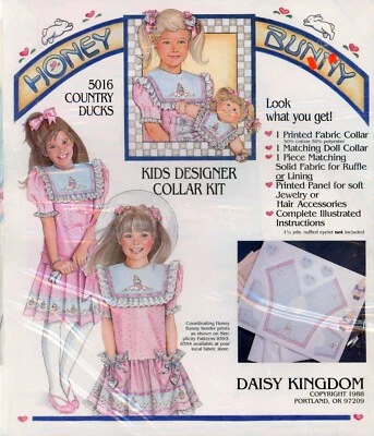 Kit de collar de diseñador para niños y muñecas Daisy Kingdom Honey Bunny Country Ducks #5016 Foto 1 de 3