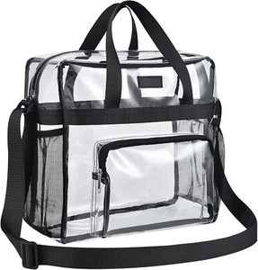 Clear Bag Stadium Approved 12×6×12 Clear Bag for Stadium Events Sports Concert F - Picture 1 of 12