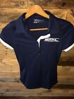 Nike Golf Tour Performance Dry-Fit Polo Size Xsmall Blue Isc Logo. Xs        B2