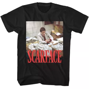 Scarface Stacks of Cash Men's T Shirt Boxes Money Tony Montana Al Pacino - Picture 1 of 4