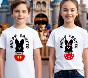 Personalised Easter Day T-Shirt 2025 Men Kids Girls Boys Fun Tee Shirt Party Top - Picture 1 of 12