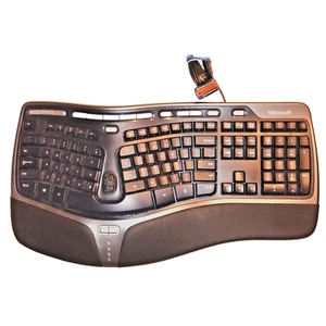 Microsoft Natural Ergonomic Keyboard 4000 KU-0462 USB Wired - Tested Works - Picture 1 of 3