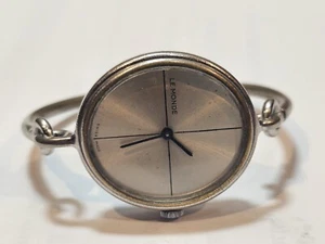 70s Milan Italy (848 MI) Sterling Wrist Watch, Le MONDE Swiss 17 Jewels 1" Dial - Bild 1 von 6