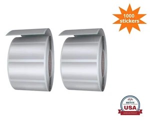 Color-Coding Roll 40MM x 19MM (1.5x 0.75) Silver All-Purpose Sticker 1000 Pack - Picture 1 of 8
