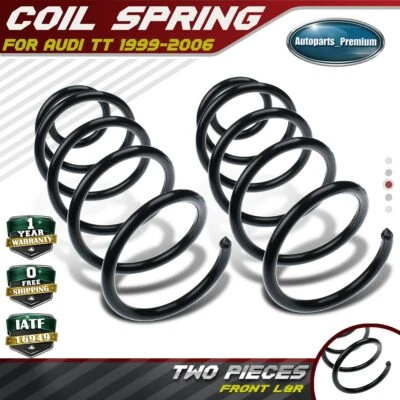 2x Molas helicoidais dianteiras esquerda e direita para Audi TT 1999-2006 Coupe RH3246 - Imagem 1 de 4