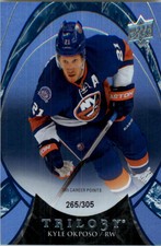 2015-16 Upper Deck Trilogy Rainbow Blue #56 Kyle Okposo /305 