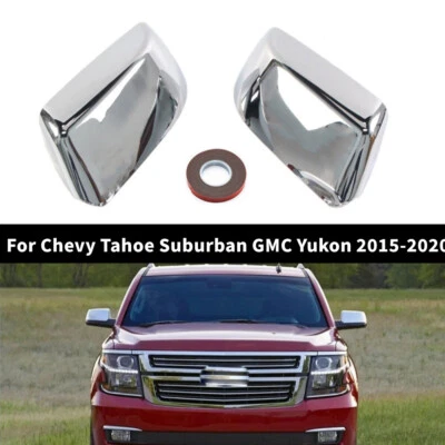 Tapa de cubierta de espejo retrovisor lateral cromado ABS para Chevrolet Tahoe Suburban 2015-2020 Foto 1 de 4