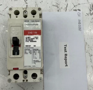 CUTLER HAMMER EHD2020 MOLDED CASE CIRCUIT BREAKER 20A 2P 480VAC RECON - Picture 1 of 12
