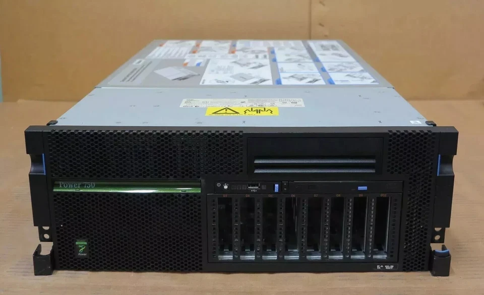IBM Power 750 8233-E8B 2x 8C Power7 3.0GHz 64GB DDR3 8x 2.5" Bays RAID Server 4U - Image 1 of 4