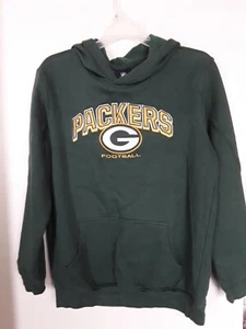 GREEN BAY PACKERS YOUTH  AUTHENTIC NFL HOODY SWEATSHIRT  Sz XL 18 - Picture 1 of 3
