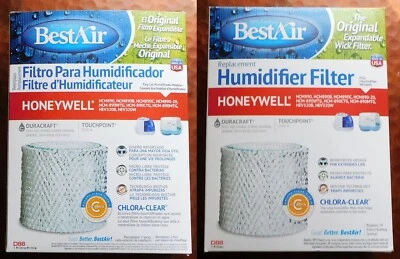 2-Pack of BestAir D88 Extended Life Humidifier Filters with Chlora-Clear - Image 1 of 4