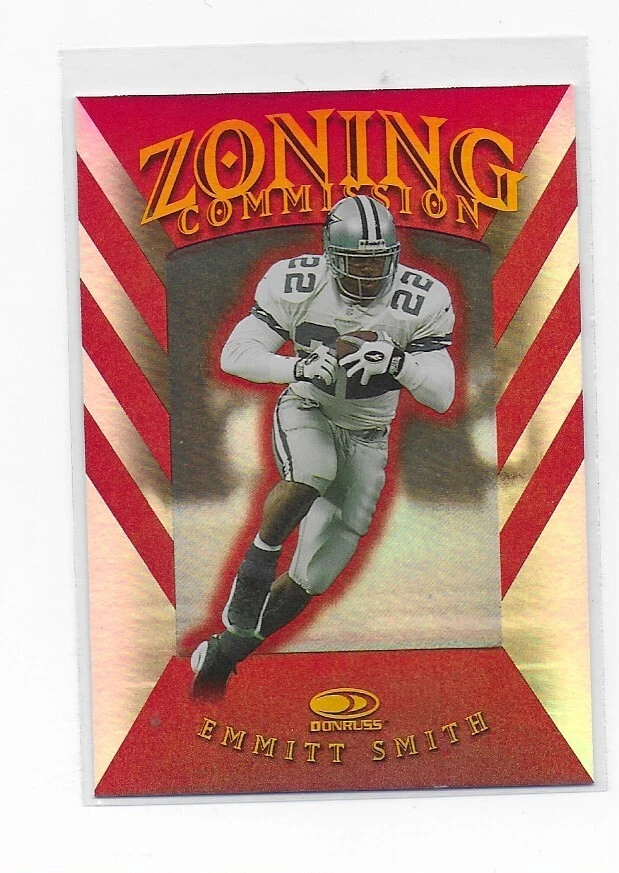 1997 Donruss EMMITT SMITH Zoning Commission Foil # # 10  /5000 COWBOYS!