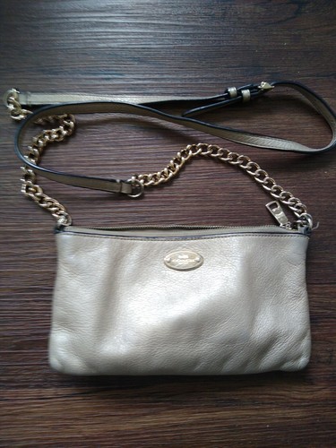 Coach Quinn ChampagneLeather Soho Designer Y2K catena convertibile tracolla anni 90