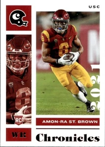 Amon-Ra St. Brown 2021 Chronicles Draft Picks - RC #24 Bronze - USC Trojans - Picture 1 of 2