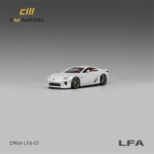 CM MODEL 1:64 Scale For LFA Pearl white Diecast Model Car Gift - Picture 1 of 8