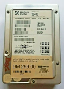 8,4 GB Ide WD Caviar AC28400-00RTT2 P-Ata 5400RPM ATA-66 40-pin 512KB HDD 3.5 " - Picture 1 of 1