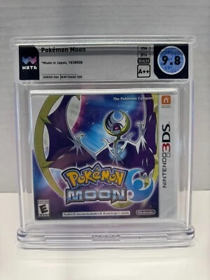 Pokemon Moon Nintendo 3DS 2DS Sealed New WATA 9.8 A++ Graded - Image 1 of 2