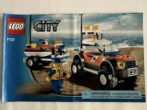 Lego City 7737 Instrucciones de la Guardia Costera Manual Libro Solo Folleto - Imagen 1 de 5