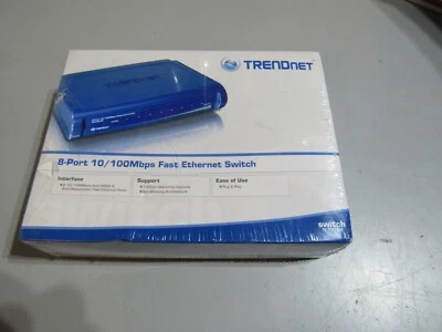 TRENDnet  TE100 (TE100-S8) Version 1.2R, 8 Ports External Switch, SEALED - Image 1 of 4