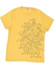 PENGUIN Womens Graphic T-Shirt Top UK 16 Large Yellow Cotton AF01