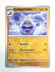 2023 Pokemon Scarlet and Violet Obsidian Flames #115 Crabominable Reverse HOLO