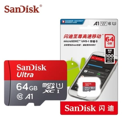 SanDisk Ultra Micro SD 32GB 64GB 128GB Class 10 SDHC SDXC Memory Card & Adapter  - Image 1 of 4