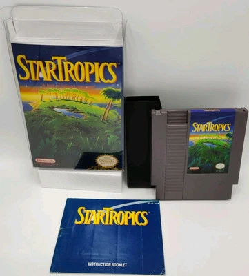 Star Tropics - (NES, 1990) VGC w/ Manual + Case Protector Cleaned & Tested READ! - Image 1 of 4
