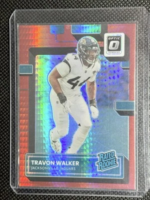 2022 Donruss Optic #225 Travon Walker Red Hyper - Image 1 of 2