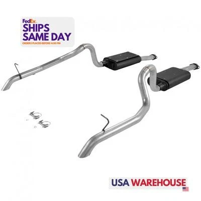 Kit de sistema de exaustão Flowmaster FLO17106 compatível com Ford Mustang 1987-93 Performance Par - Imagem 1 de 4