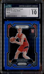 2023-24 Panini Prizm Blue #134 Gradey Dick RC Rookie /199 CGC 10 - Picture 1 of 2