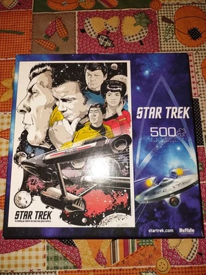 Rompecabezas Buffalo 500 piezas STAR TREK la serie original para ir audazmente a donde no hay hombre Foto 1 de 4
