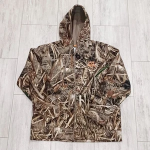 Realtree Max-5 Camo Hunting Jacket Men's Size L (42-44)  Full Zip Hood VGC - Picture 1 of 10