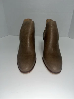 Lucky Brand Womens Goat Tide Leather Zip Up Heeled Boots Booties Size 8M - Image 1 of 4