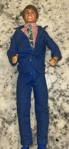 Vintage 1968 Ken Barbie Puppe mit blauer Anzugjacke mit Hose Schuhe - Bild 1 von 5