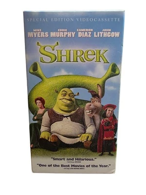 Shrek VHS Special Edition 2001 DreamWorks Mike Myers Eddie Murphy Tested - Image 1 of 4